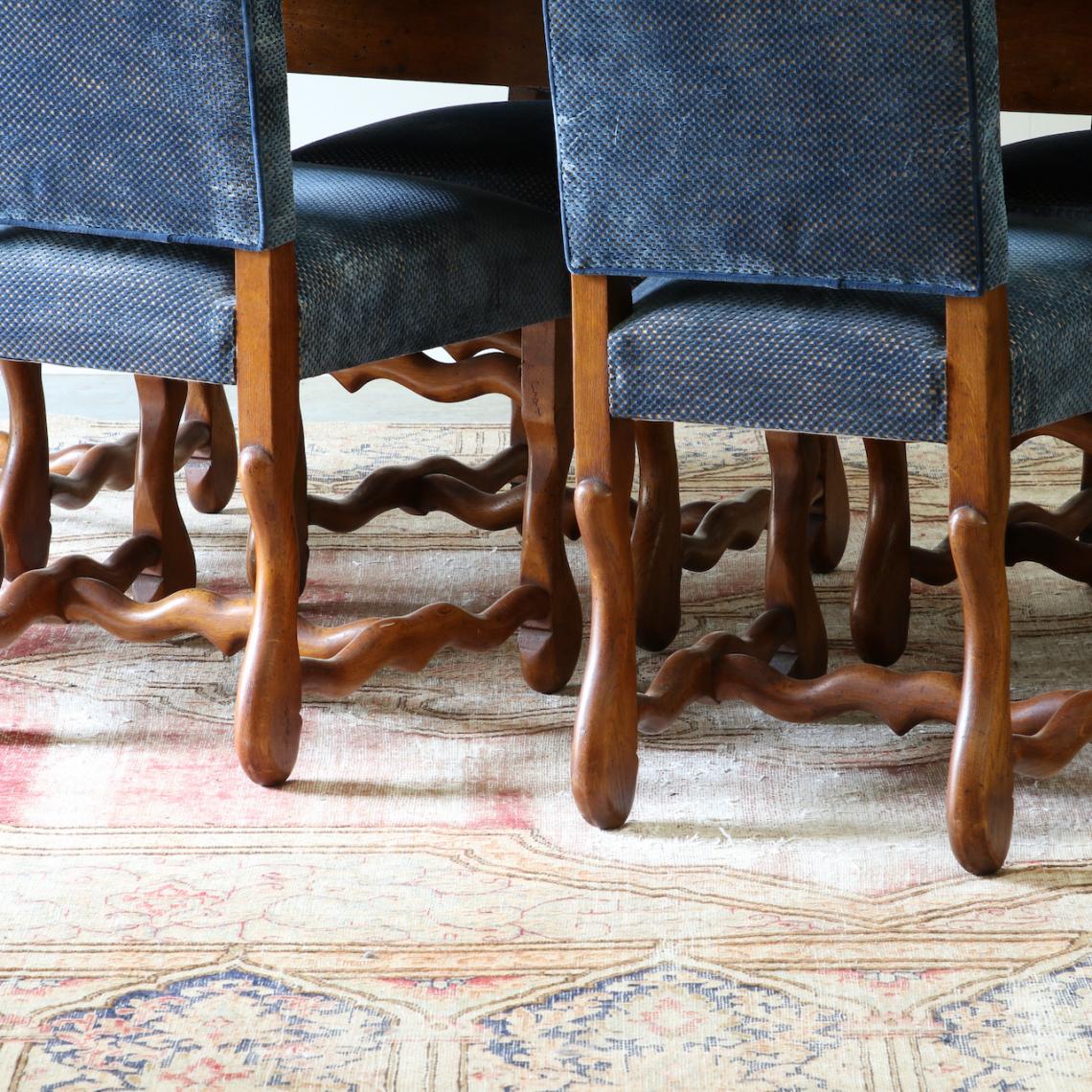 Set of Os De Mouton Dining Chairs